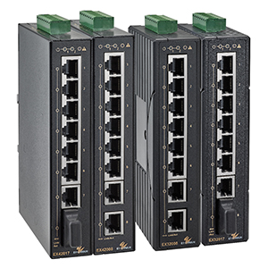 Foto Switches Ethernet no gestionados de ocho puertos.